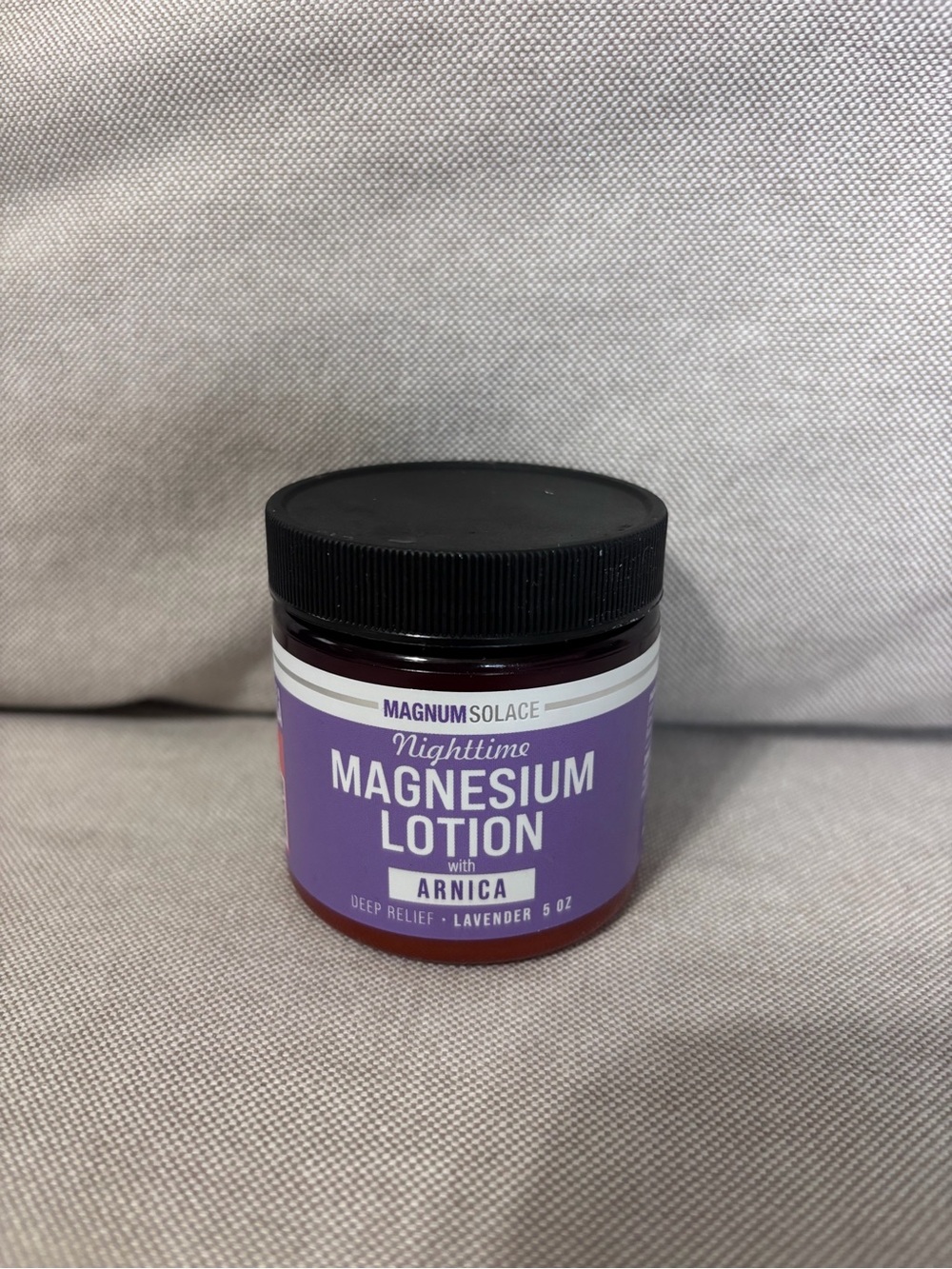 Brand New Sealed Magnum Solace Nighttime Magnesium Lotion with Arnica, 5 oz